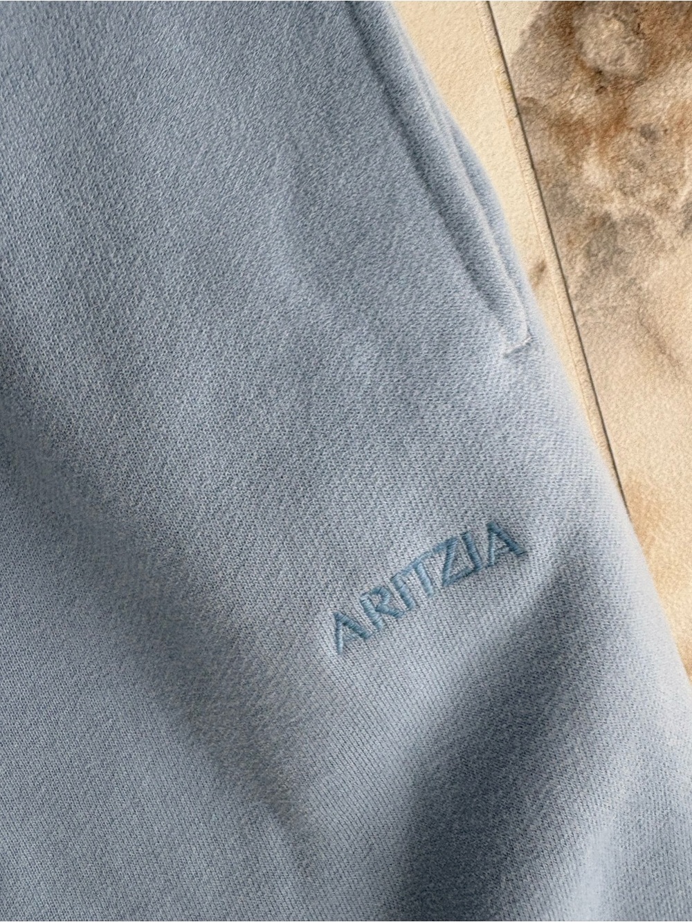 Aritzia Mega Sweatpant Cozy Sweatfleece XL Indigo Blue Oversized Joggers - Picture 11 of 16